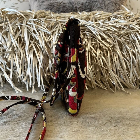 VERA BRADLEY Puccini Velcro Mini Hipster Crossbody Brown Yellow Orange Floral - Picture 10 of 14